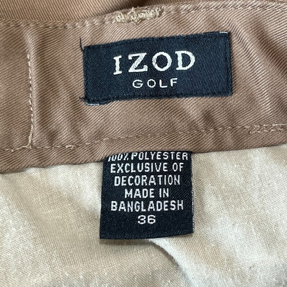 Izod Shorts Mens 36 Golf Stretch Waist Bermuda Lightweight Classic Essential - Picture 6 of 10